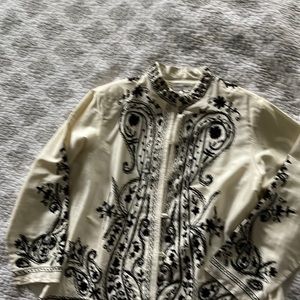Beautiful stitched silk jacket